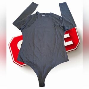 PUMIEY Bodysuits for women  round Neck Long Sleeve Body Suit